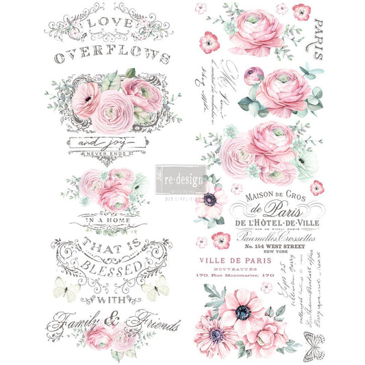 Overflowing Love - Redesign Decor Transfers